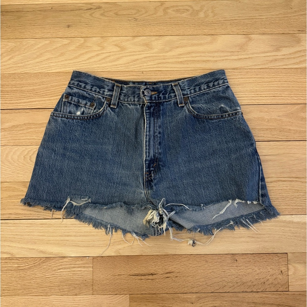 Levi’s Vintage 550 High Waisted Denim Shorts